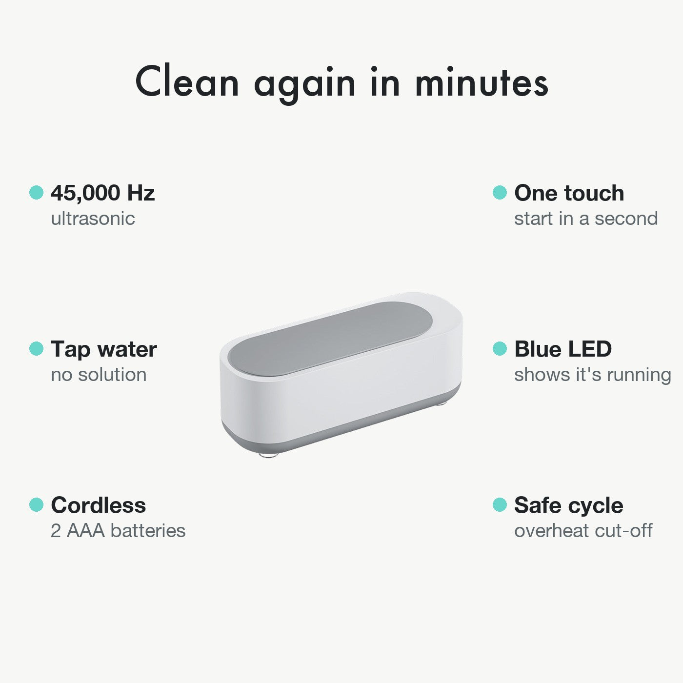 Claré Ultrasonic Cleaner